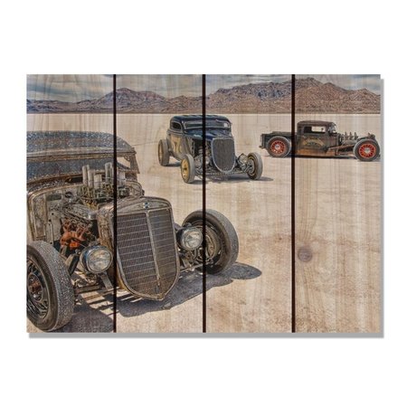 RICKI&APOSS RUGS 22 x 16 in. Salt Flats Inside & Outside Cedar Wall Art RI272799